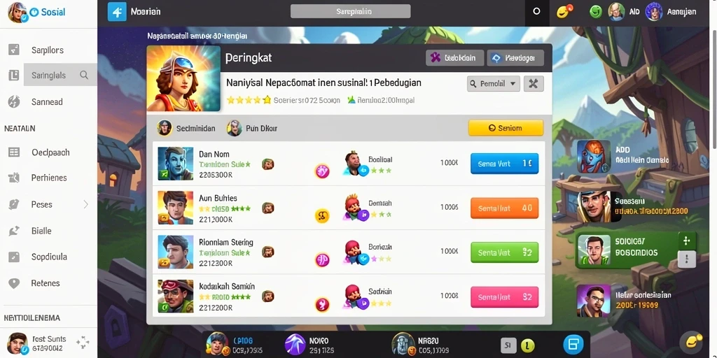 Screenshot menunjukkan tampilan antarmuka yang menarik.